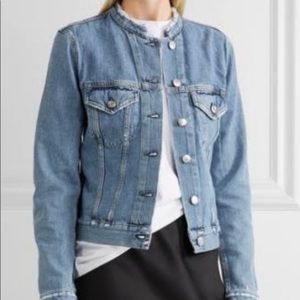 Acne Studios Top Ind Fray Denim Jacket - 36 (XS/S)